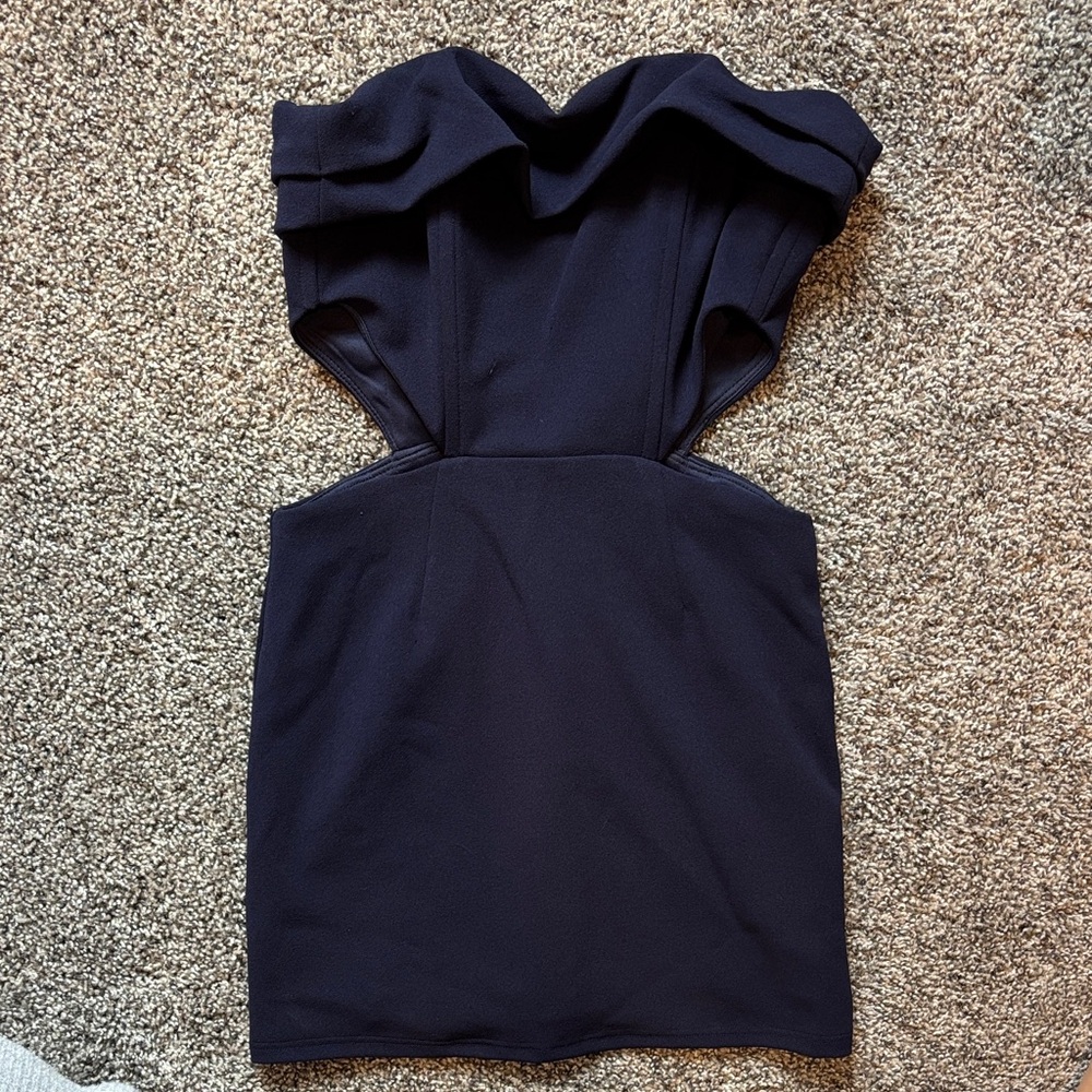 Elegant Navy Sleeveless Dress